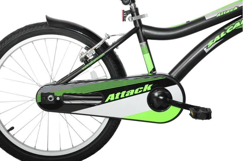 Salcano Attack 20 Inch Kids Bike Black Green 3 Salcano Attack 20 Inch Kids Bike Black Green