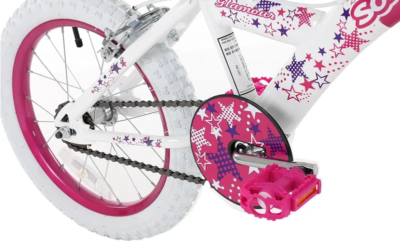 Sonic Glamour 2 16 Inch Wheel Kids BMX Bike Pink 7 Sonic Glamour 2 16 Inch Wheel Kids BMX Bike Pink - Image 5