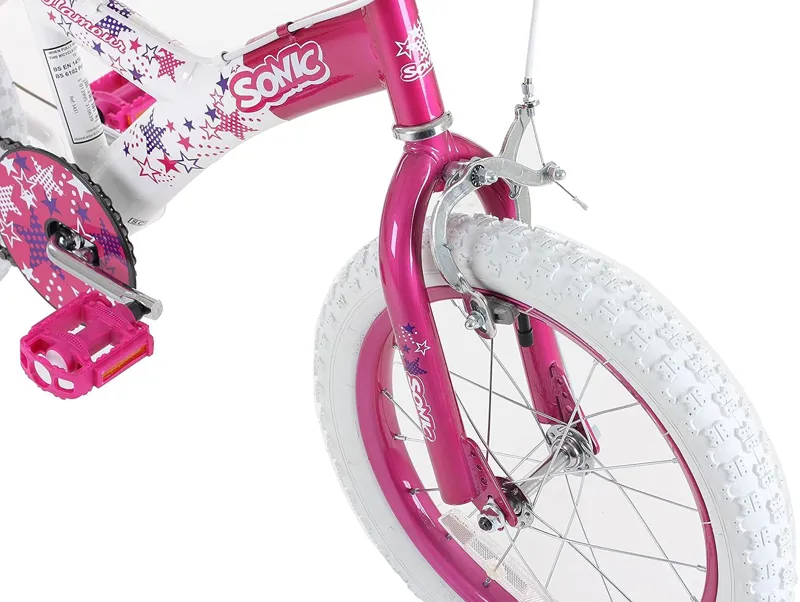 Sonic Glamour 2 16 Inch Wheel Kids BMX Bike Pink 5 Sonic Glamour 2 16 Inch Wheel Kids BMX Bike Pink - Image 3