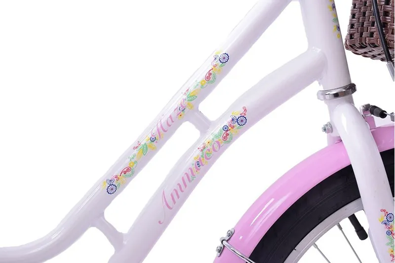 Ammaco Haze 16 Inch Wheel Heritage Kids Bike White 3 Ammaco Haze 16 Inch Wheel Heritage Kids Bike White