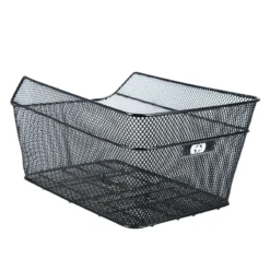 Oxford Wire Rear Basket With Fittings - Black