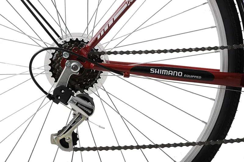 Professional Metropolitan Commuter Hybrid Bike Maroon 9 Professional Metropolitan Commuter Hybrid Bike Maroon - Image 7