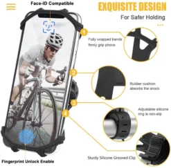 Silicone Phone Holder Black