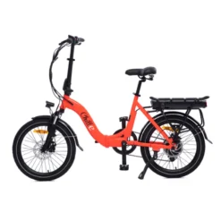 Chill-e Low Step Folding Electric Bike Orange -Good Velo Supply Sales Store CHILL E20REDa