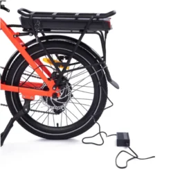 Chill-e Low Step Folding Electric Bike Orange -Good Velo Supply Sales Store CHILL E20REDf
