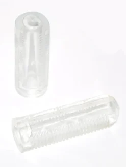 Ribbed Handlebar Grips PVC Clear 7 Ribbed Handlebar Grips PVC Clear -Good Velo Supply Sales Store HG288d