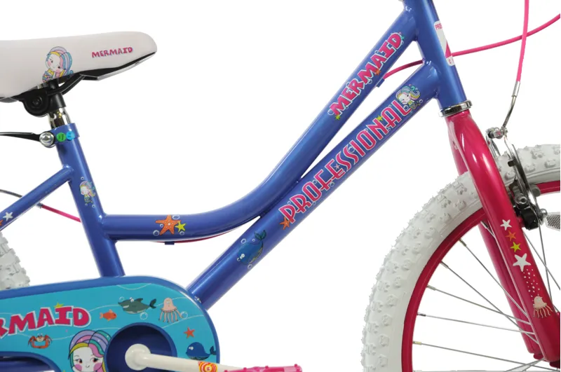 Professional Mermaid 18 Inch Wheel Kids Bike Blue 5 Professional Mermaid 18 Inch Wheel Kids Bike Blue - Image 3