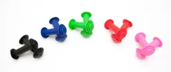 Kids Mushroom Handlebar Grips Blue