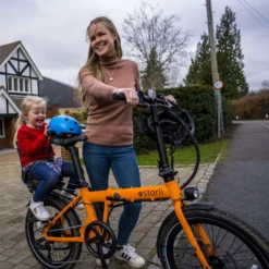 Estarli E20 Pro Electric Folding Bike Orange -Good Velo Supply Sales Store New20kid20seat 4 2