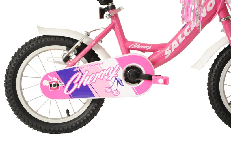 Salcano Cherry 14 Inch Wheel Kids Bike Pink And White 5 Salcano Cherry 14 Inch Wheel Kids Bike Pink And White - Image 3