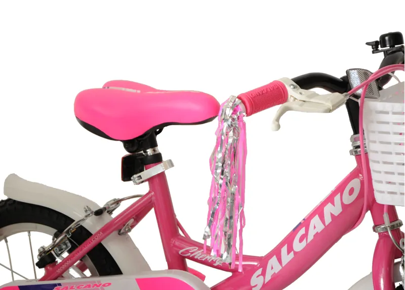 Salcano Cherry 14 Inch Wheel Kids Bike Pink And White 7 Salcano Cherry 14 Inch Wheel Kids Bike Pink And White - Image 5