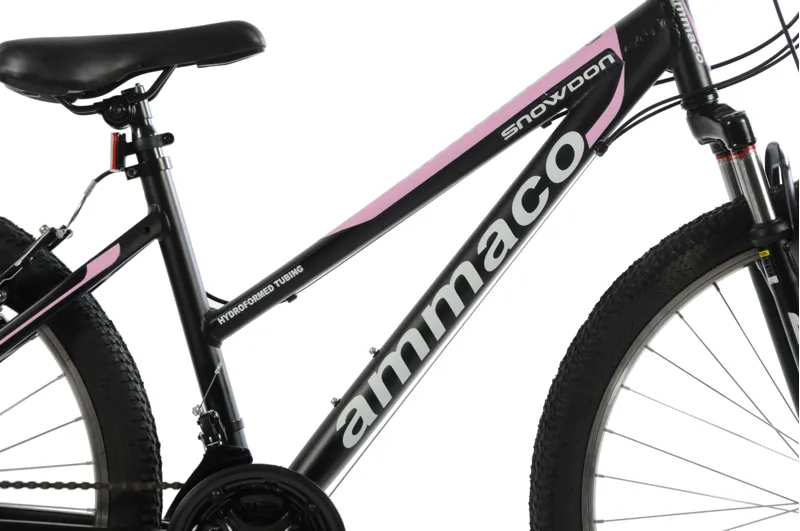 Ammaco Snowdon 24 Inch Wheel Kids Mountain Bike Black And Pink 7 Ammaco Snowdon 24 Inch Wheel Kids Mountain Bike Black And Pink - Image 5