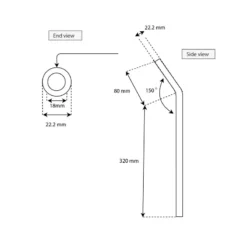 BMX Layback 22.2mm Seatpost Chrome -Good Velo Supply Sales Store SP2536204