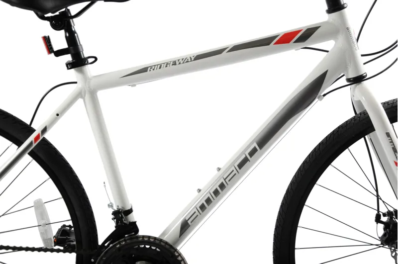 Ammaco Ridgeway Sports Hybrid Bike White 10 Ammaco Ridgeway Sports Hybrid Bike White - Image 8