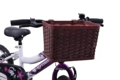 Ammaco Front Kids Basket And Leather Straps Brown