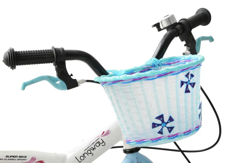 Kids Front Basket Glitter Blue 3 Kids Front Basket Glitter Blue