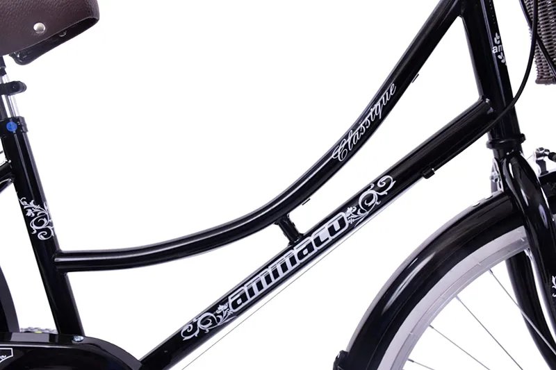 Ammaco Classique 24 Inch Wheel Kids Dutch Bike Black 3 Ammaco Classique 24 Inch Wheel Kids Dutch Bike Black