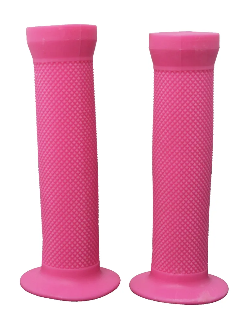Ammaco BMX Flange Handlebar Grips Pink 3 Ammaco BMX Flange Handlebar Grips Pink