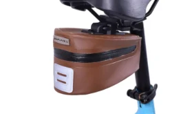 Dawes Quick Release Saddle Wedge Bike Bag Brown