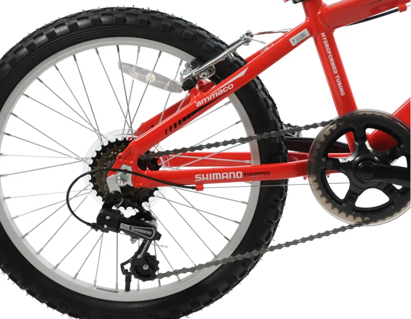 Ammaco Python 18 Inch Kids Mountain Bike Red 3 Ammaco Python 18 Inch Kids Mountain Bike Red