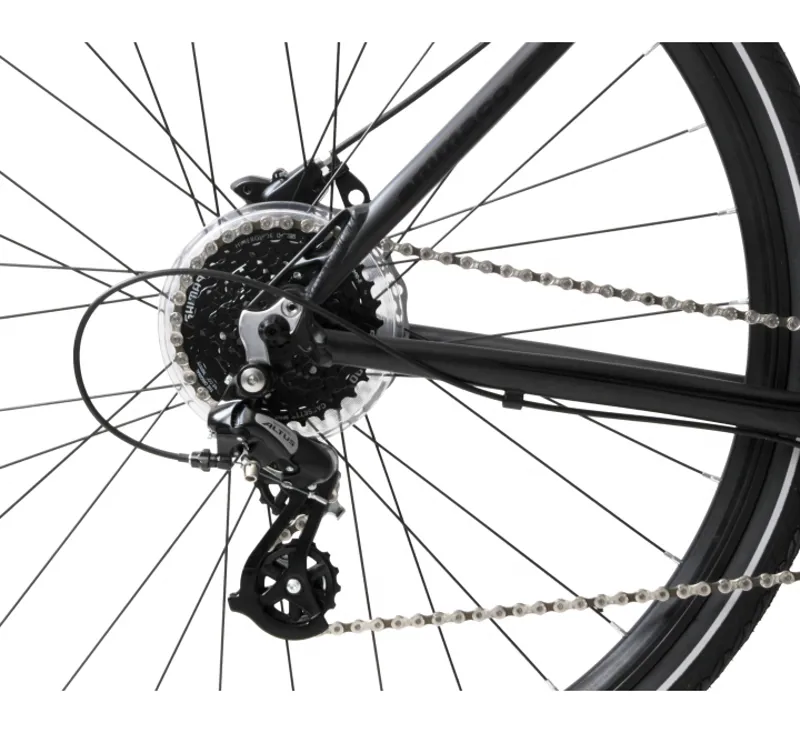 Ammaco Strada Sports Hybrid Bike Black 5 Ammaco Strada Sports Hybrid Bike Black - Image 3