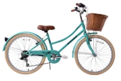 Ammaco Tiffany 24 Inch Wheel Kids Heritage Bike Green