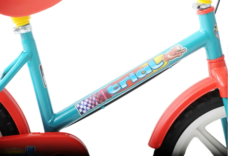 Trial 14 Inch Wheel Kids Bike Green Red And Yellow 5 Trial 14 Inch Wheel Kids Bike Green Red And Yellow - Image 3